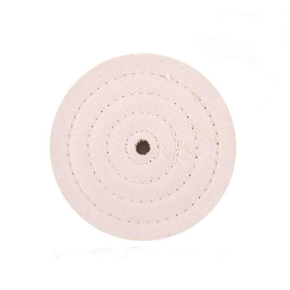 White Cotton Cloth Buffing Polishing Wheel with Red Shellac 60/60