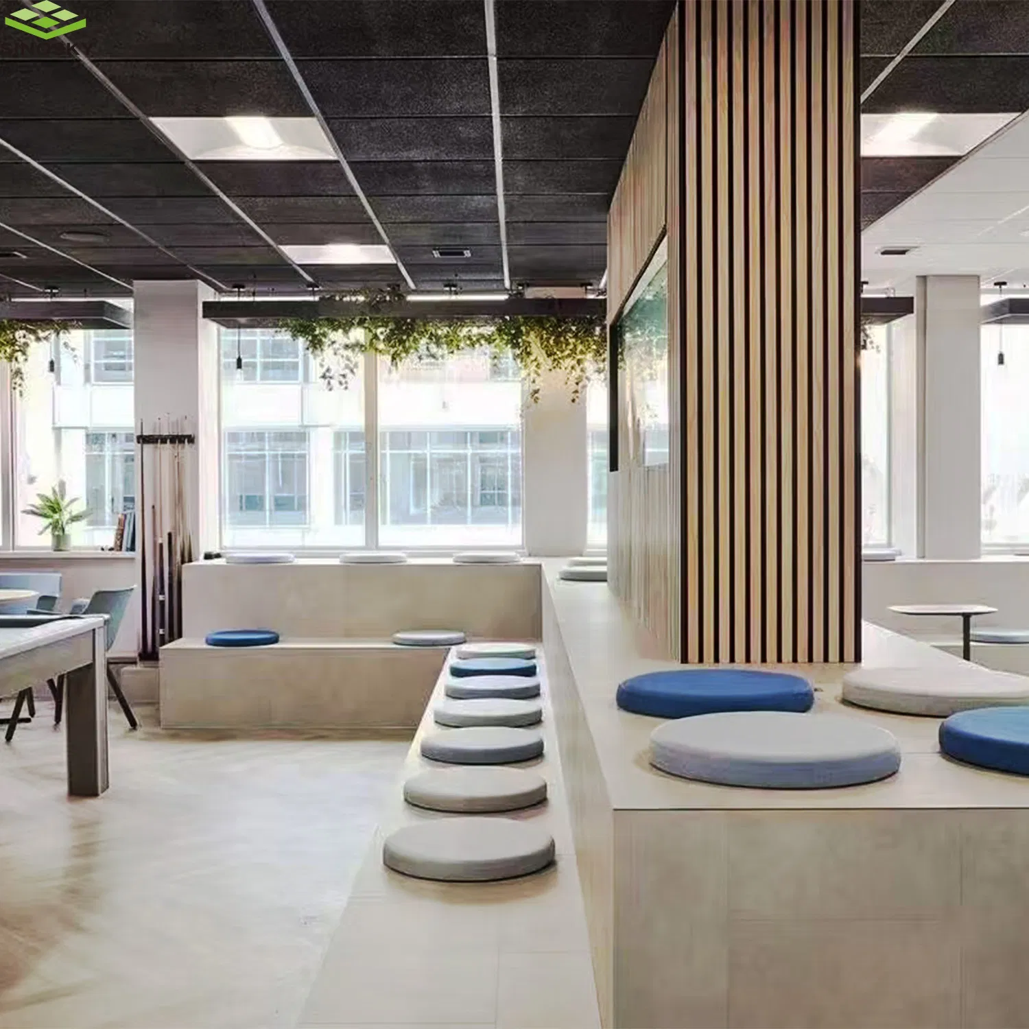 Wood Slat Acoustic Panel Wall Ceiling Soundproofing Interior