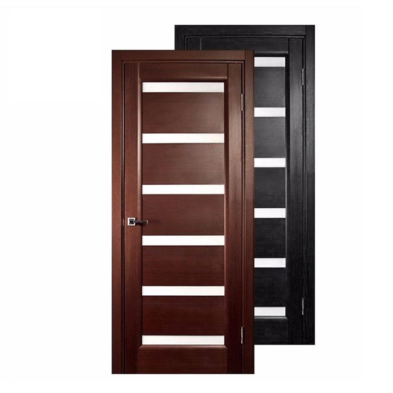 Internal Acoustic Wooden Door Laminated MDF Wood Entry Room Door for Apartment, Hotel, Hospital, School