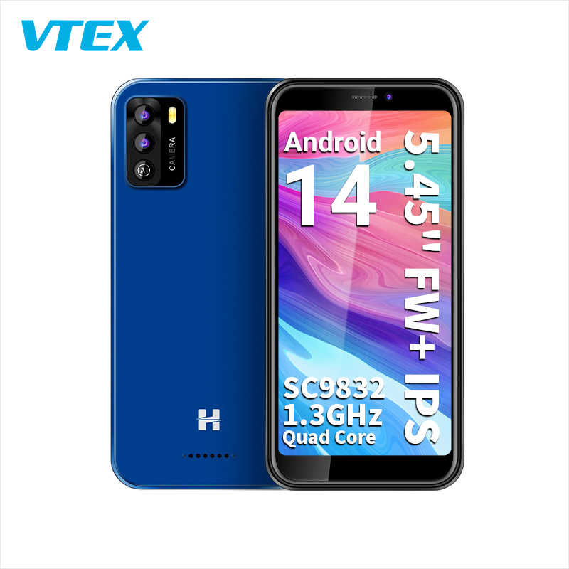 5.5" 4G 16+2GB 2500mAh CPU Sc9863 Android 14 Plastic Mobile Phone Smartphones