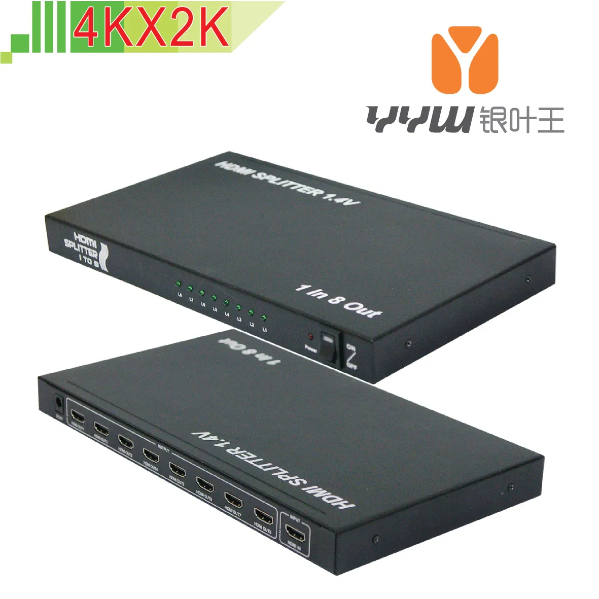 Разветвитель HDMI 1x8 на 8 портов 4K