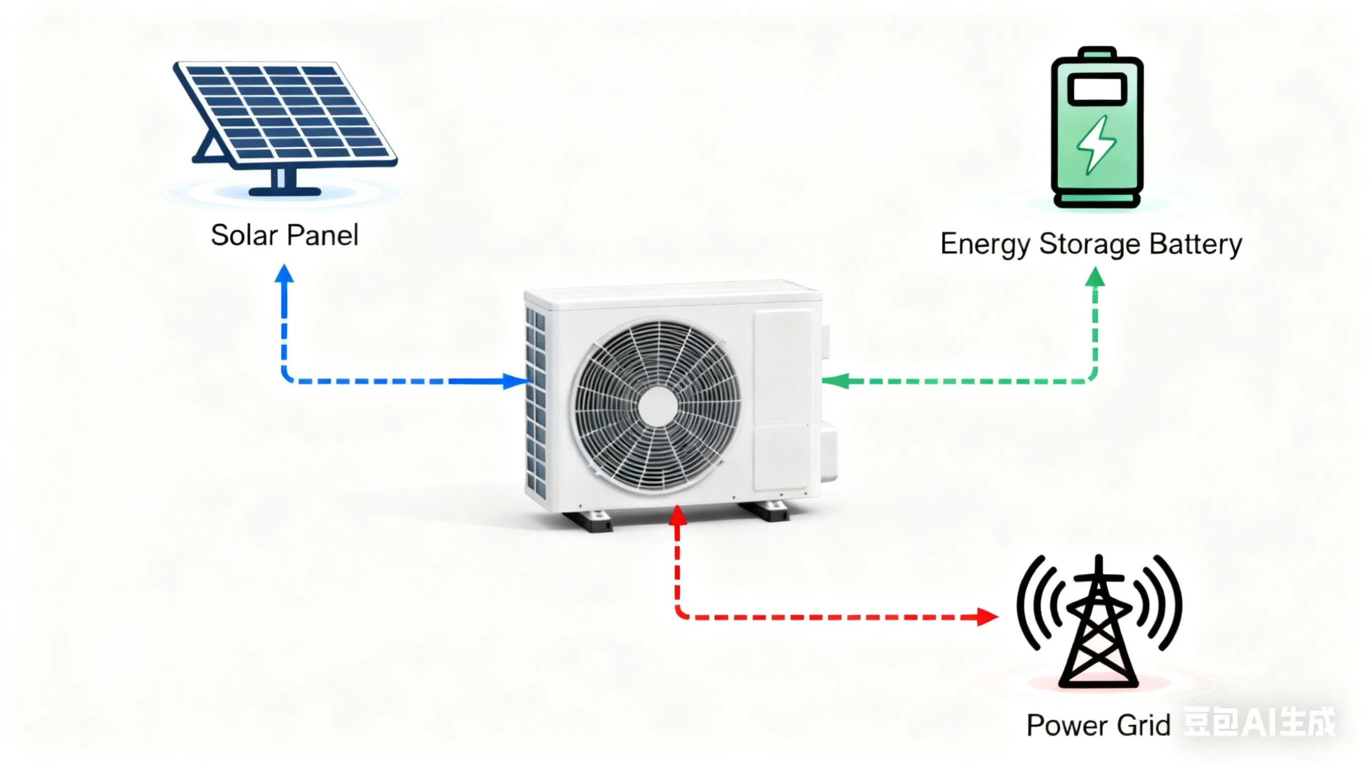 Гибридный кондиционер на солнечных батареях для дома