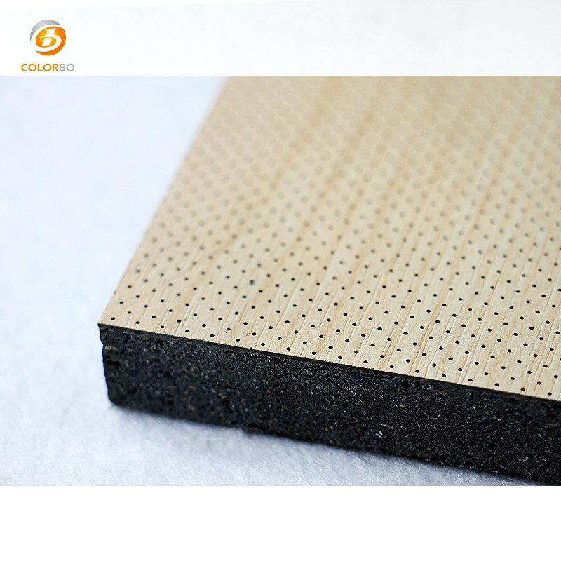 Class A Fireproof MGO Sound Absorption Micro-Perforated Wood Panel