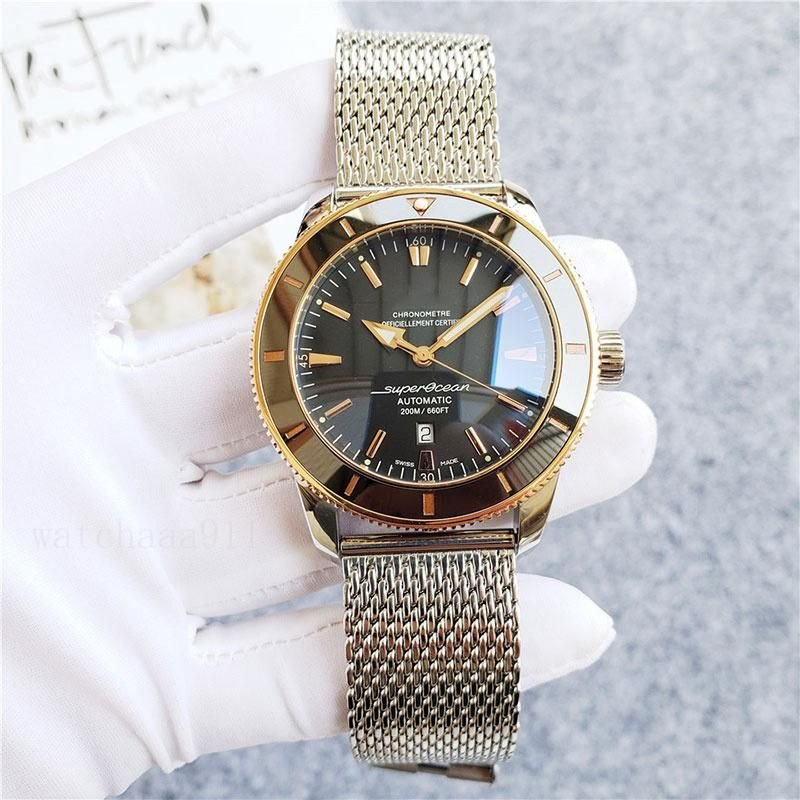 Наручные часы Superocean Heritage, черный циферблат с золотом