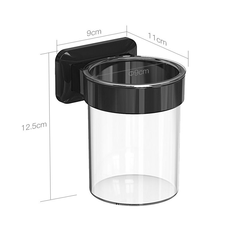 No-Drill Wall-Mounted Plastic Multi-Purpose Storage Rack