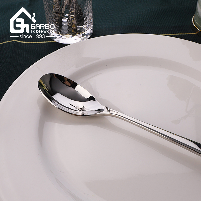 High-Grade Dishwasher Safe Stainless Steel Silver Cutlery Set Hotel Wedding Party Flatware Set Eating Utensils From Factory