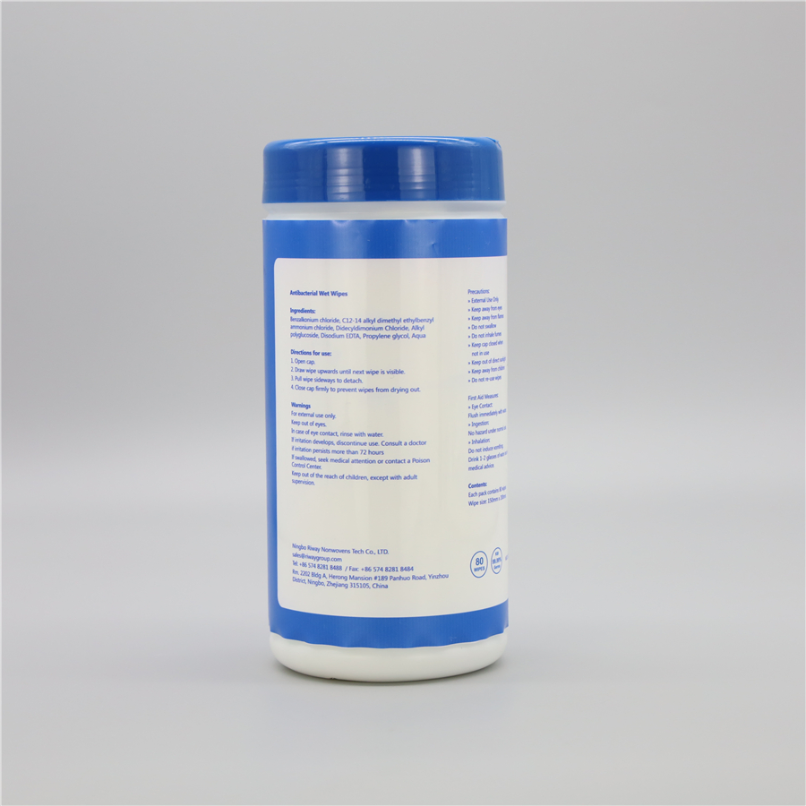 Jar and Canister Packaging Disposable Antibacterial Sanitizing Alcohol Cleaning Wet Wipes