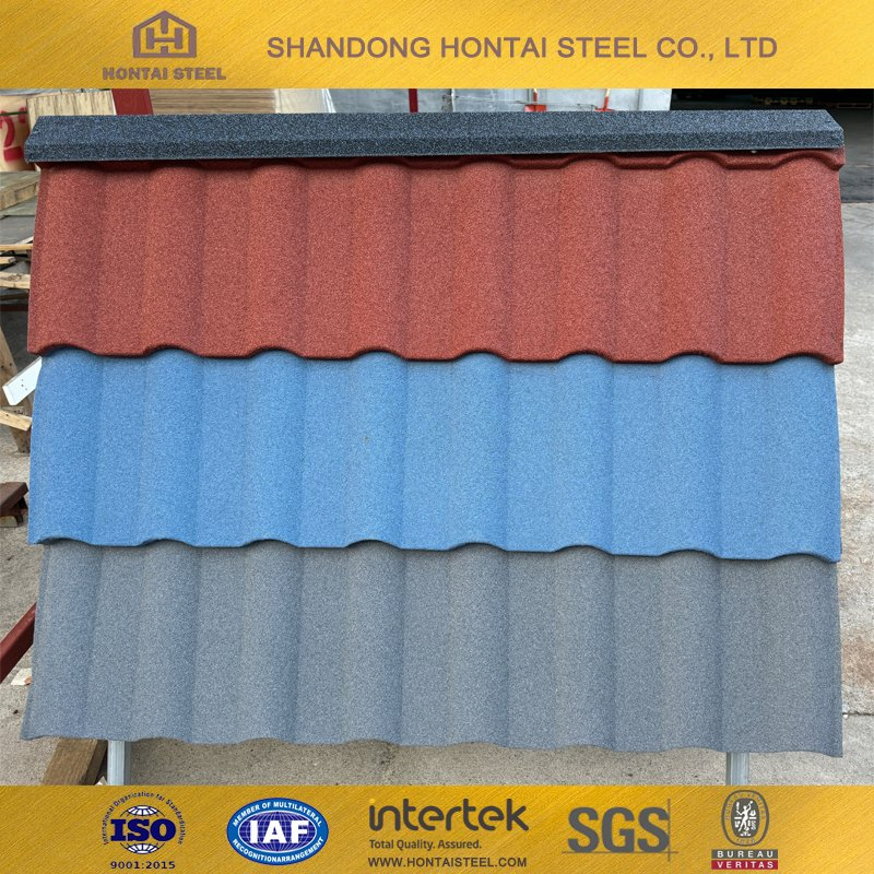 Roman Classic Building Material Durable Roof Tiles Colored Stone Metal Tile Metal Steel Sheet Plate Roof Shingles Tile From China Manufacturer