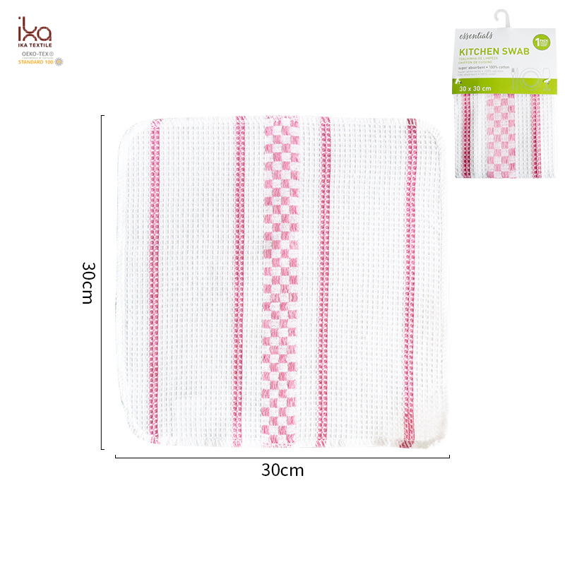 Heat Insulation Product Water Absorbent Customizable 100 Cotton Kitchen Dish Towels for Drying Dishes