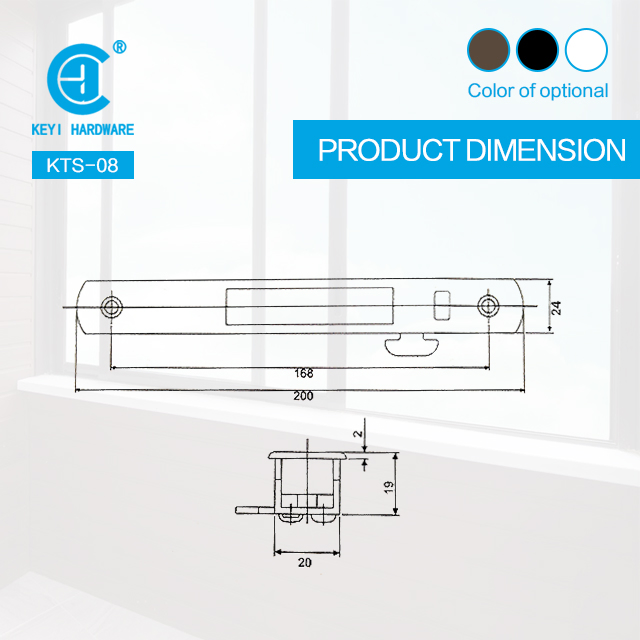Keyi Metal Kts08 Balcony Aluminum Sliding Window and Door Lock