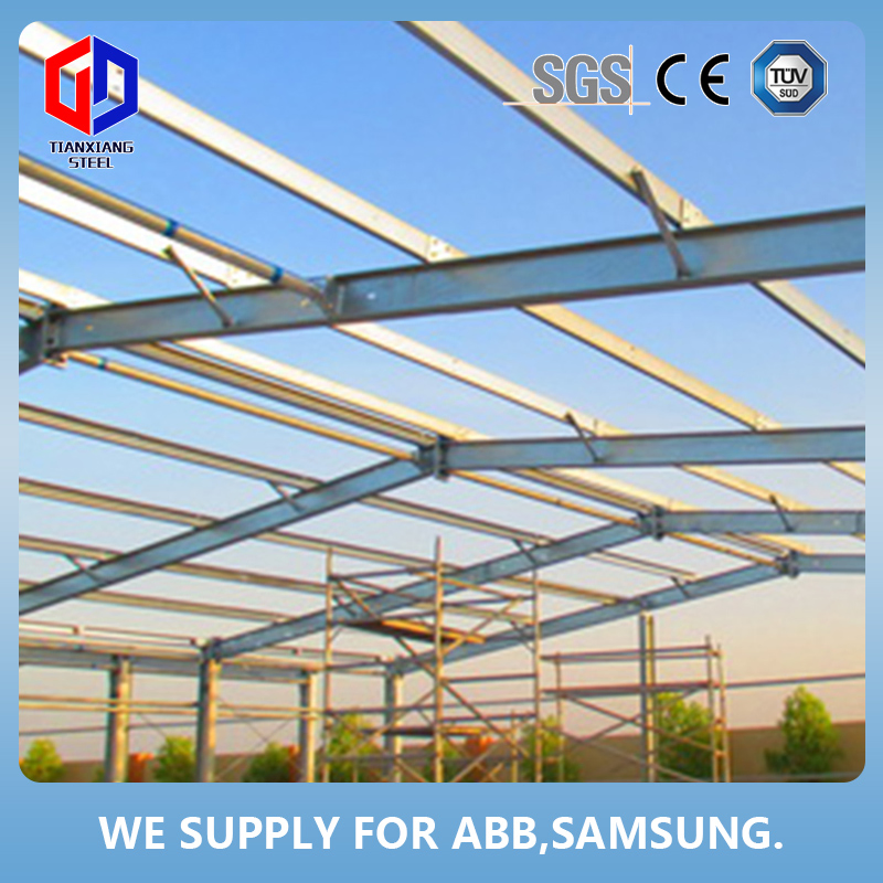 China Large Span Light Steel Structure Workshop Metal Garage Workshop for Sale