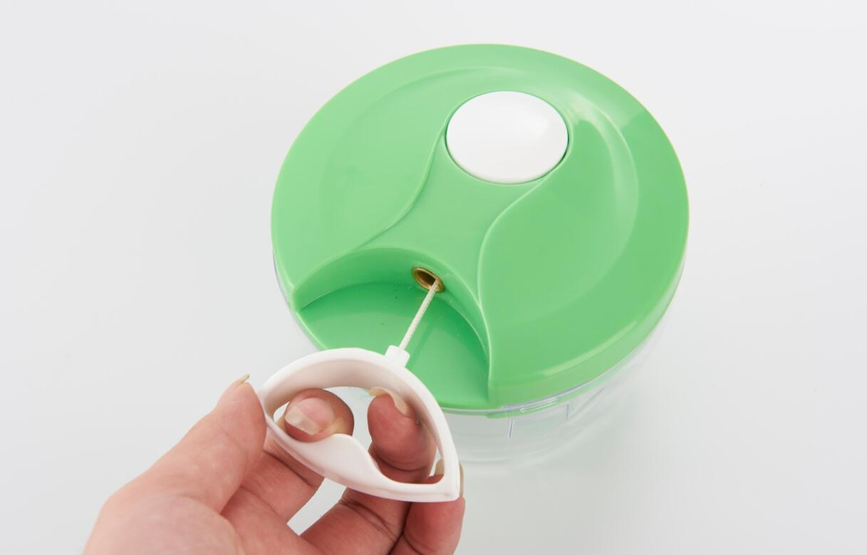 Pull Chopper   Small Size 520ml Manual Quick Chopper Vegetable Pull Dicer with 3 Blades 