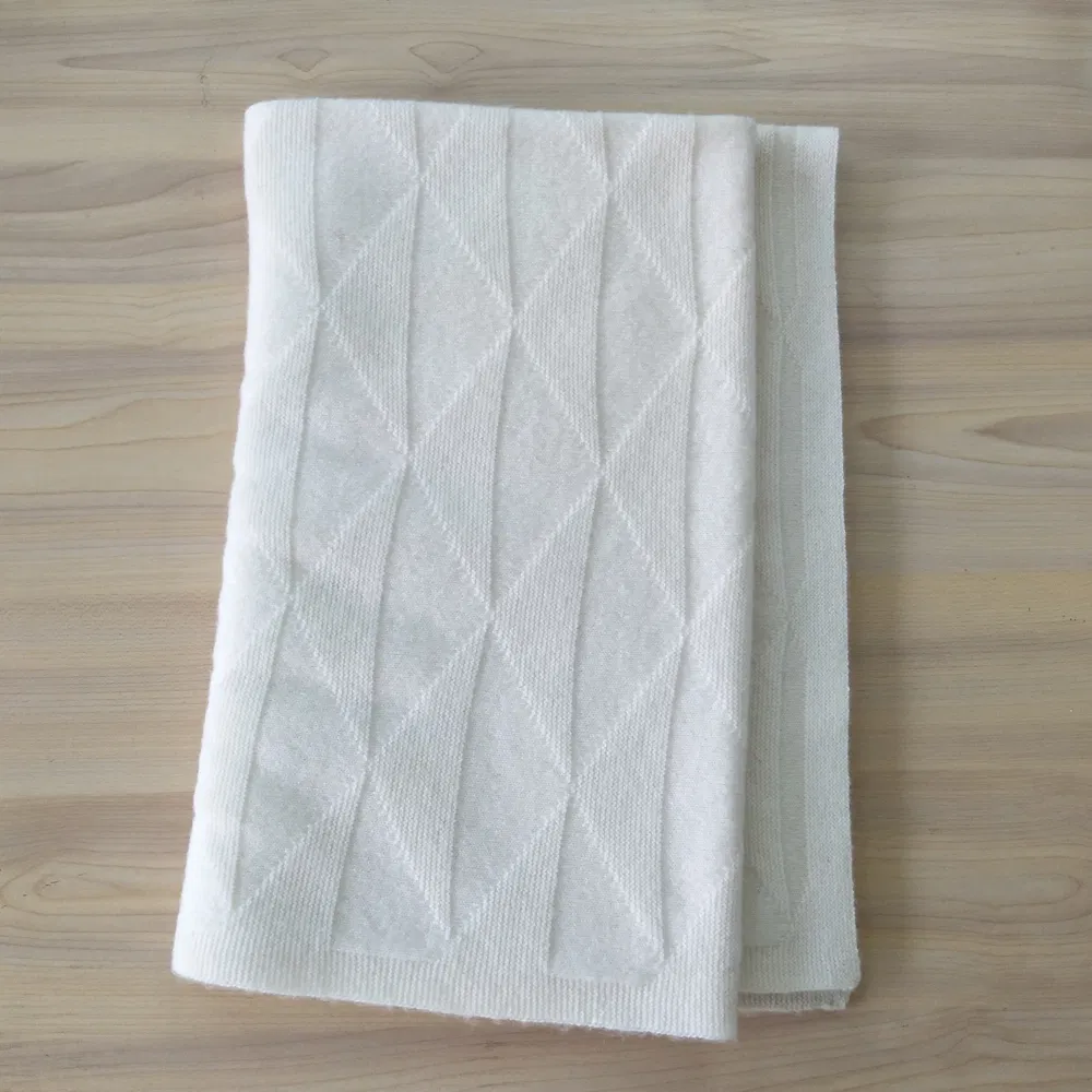 100% Cashmere Knitting Blankets Baby Infants Blankets.