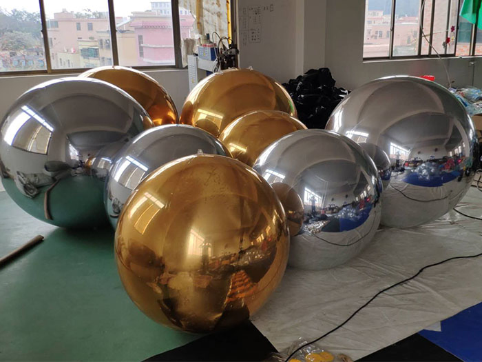 Event Decorations Balloon Inflatable Mirror Ball in Silver Colorfull for Chose