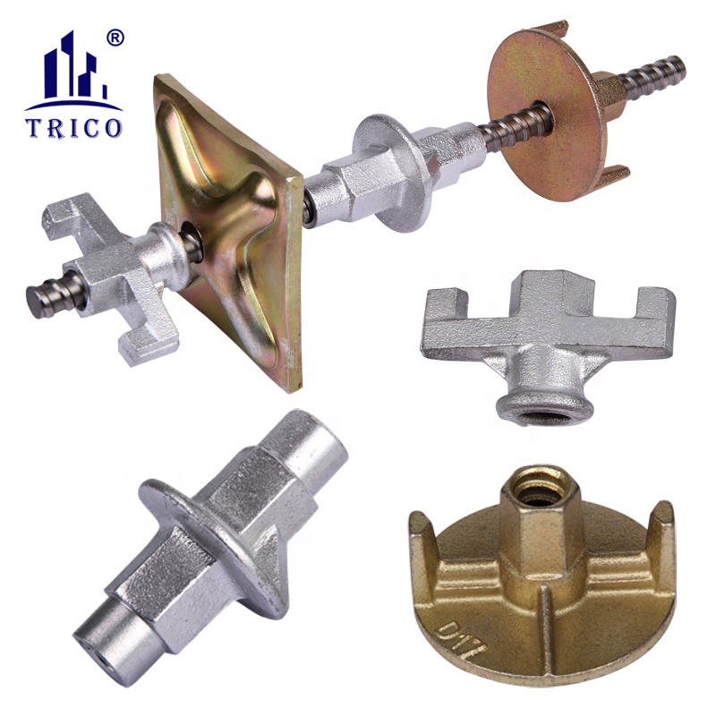 Formwork Tie Rod System 180kn D15 Wing Nut for Construction