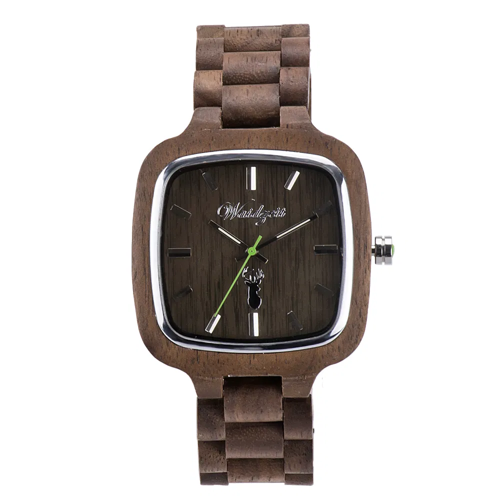 Fashion Mens Women's Bamboo Wood Watch Quartz Wooden Watch