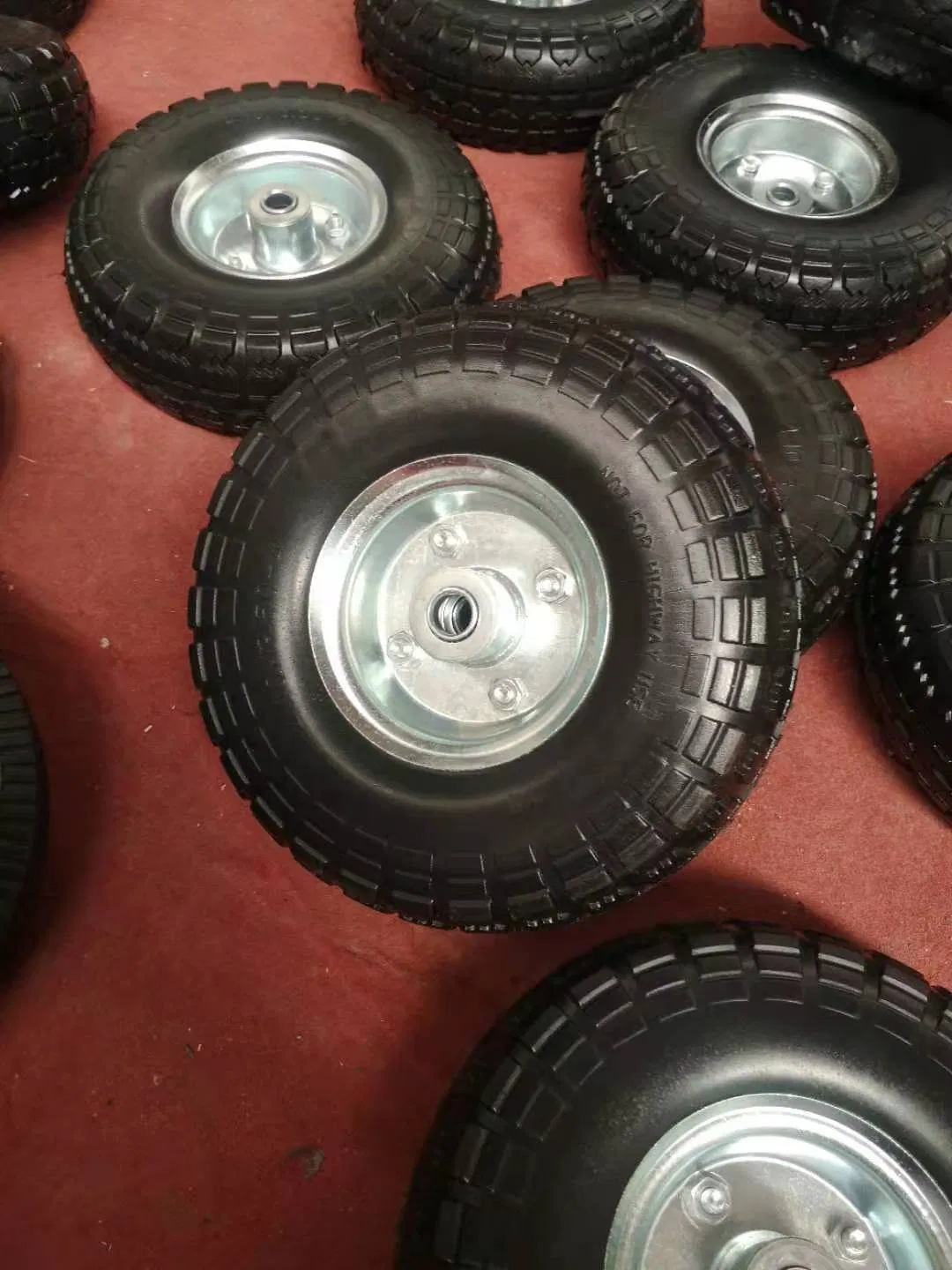 Maxtop Polyurethane PU Foam Flat Free Trolley Wheels