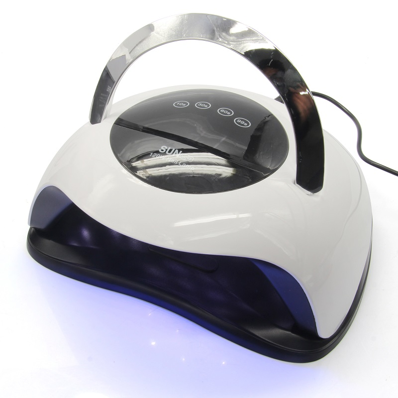 Professional Nail Dryer Nail Lamp 120W UV LED Gel Nail Polish Curing Lamp for Home and Salon