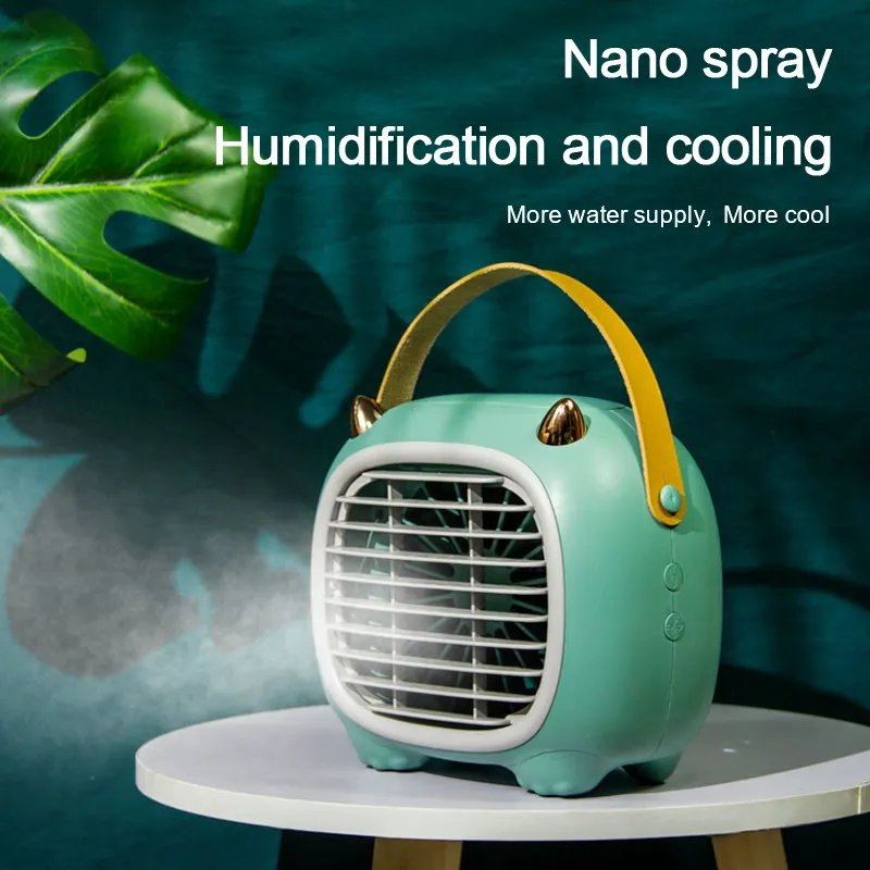Spray Fan Convenient Rechargeable Strong Wind Dormitory Bed Office Cooler Humidifier Fan