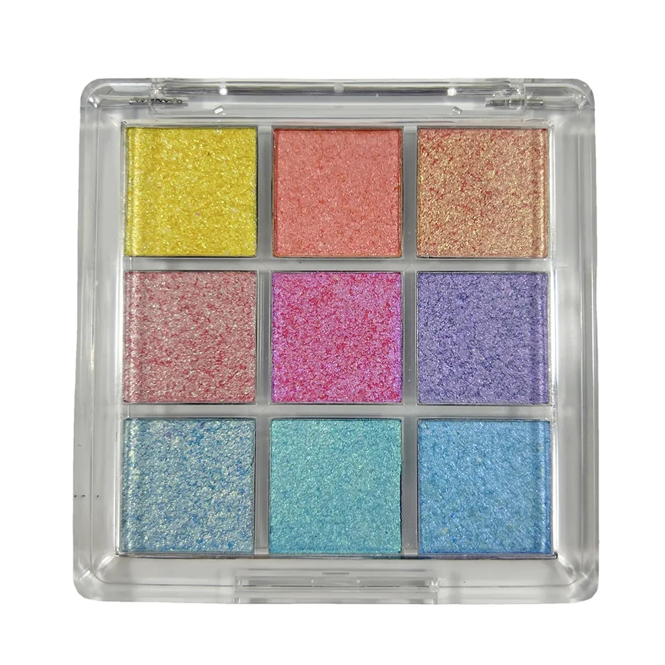 9 Colors Duochrome High Shine Makeup Duo Chrome Eyeshadow Palette