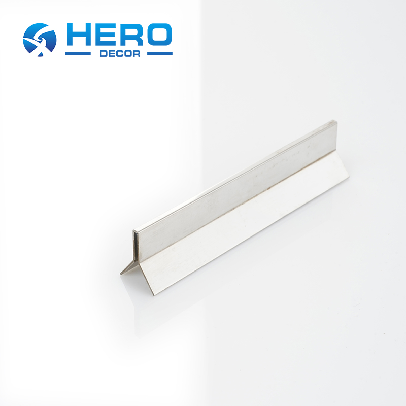 Stainless Steel Tile Edging Trim Hero Metal High Quality Backsplash 20mm T Shape Corner Strip