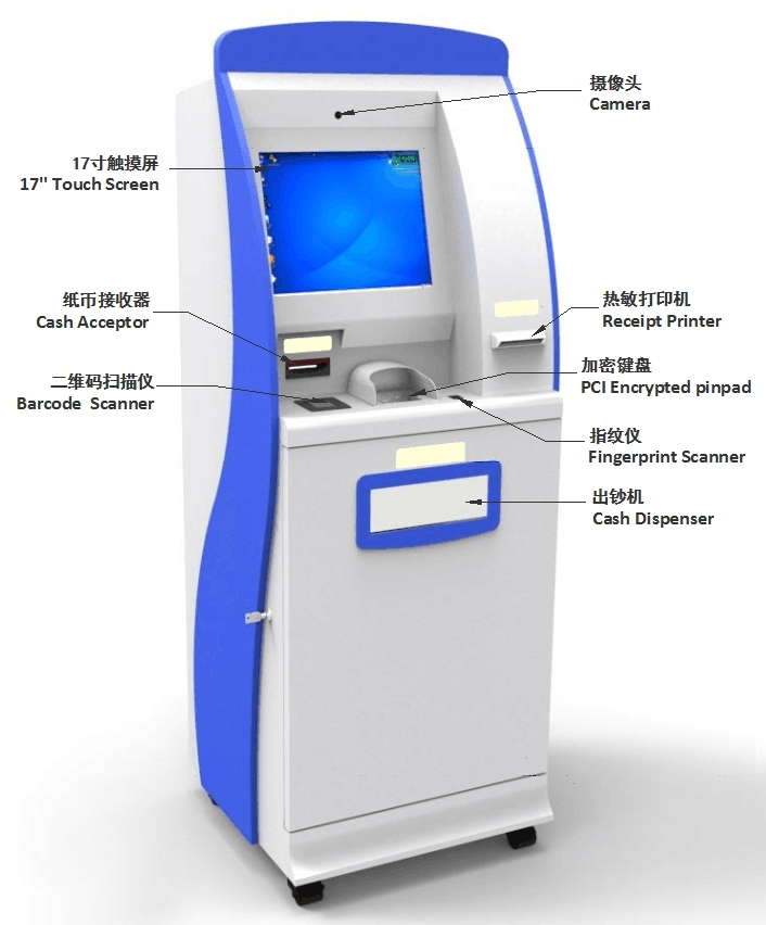 High Security Standard Two Way Bitcoin Exchange ATM Batm Self Service Solution