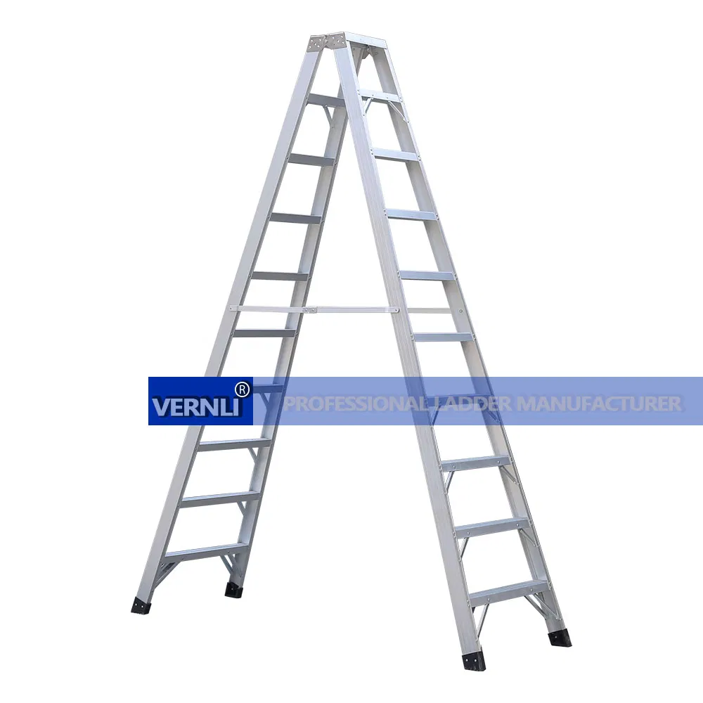 Aluminum Double Sided A Shape 10 Step Ladder