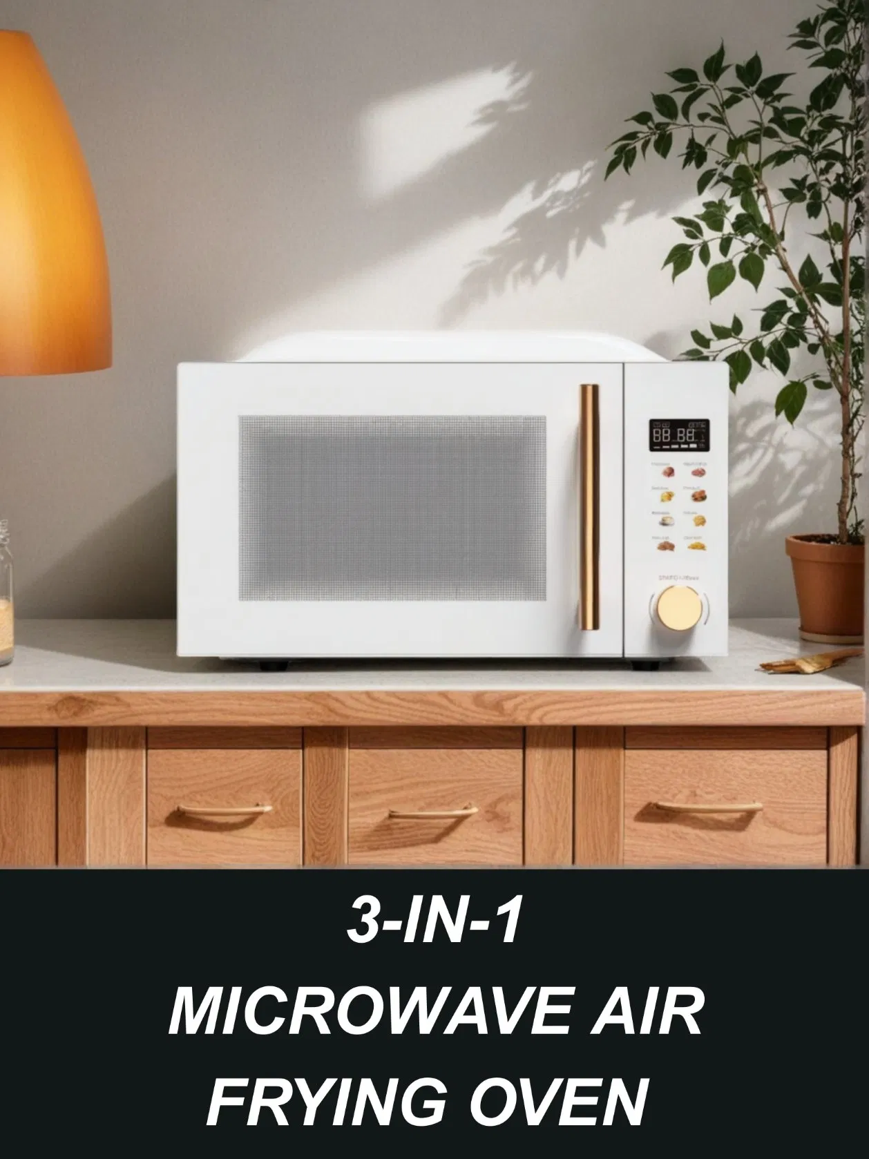 20L 0.7cuft 700W Home Use Digital Control Solo Tabletop Household Kitchen Appliance Countertop White Black Convection Built-in Microwave Oven Manufacturers