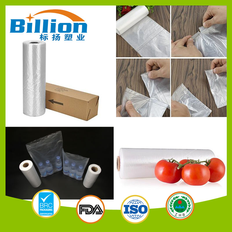 Plastic Roll Bags Supermarket Bags Fresh Bags T-Shirt Packaging Bags