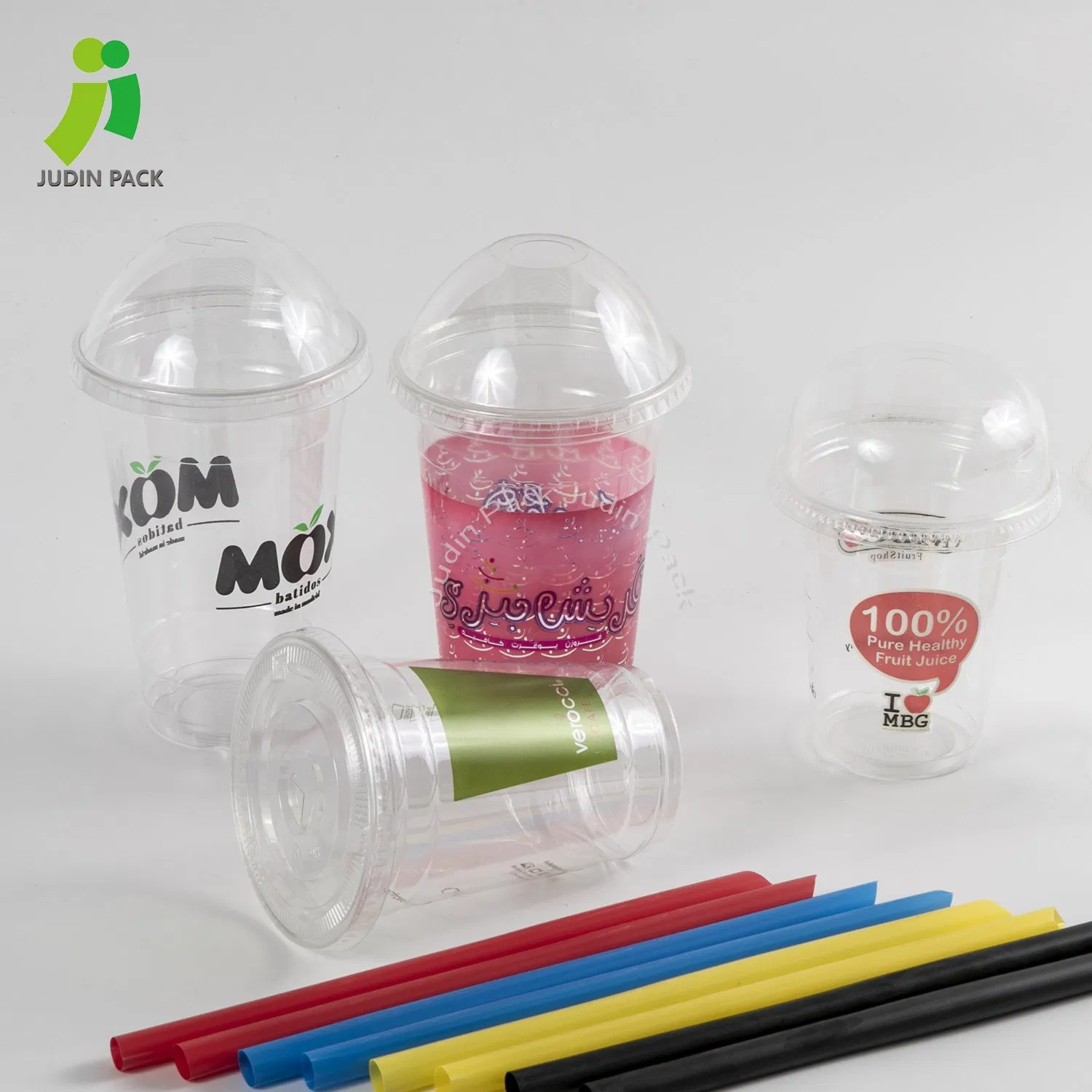 Logo Printed Disposable Crystal Clear Pet Plastic Cups