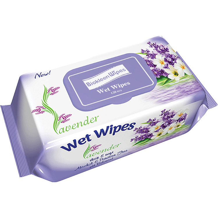 Biokleen 120 Count OEM Unscented Viscose Eco-Friendly Hypoallergenic and Unscented Cleansing & Moisturizing Baby Wet Wipes