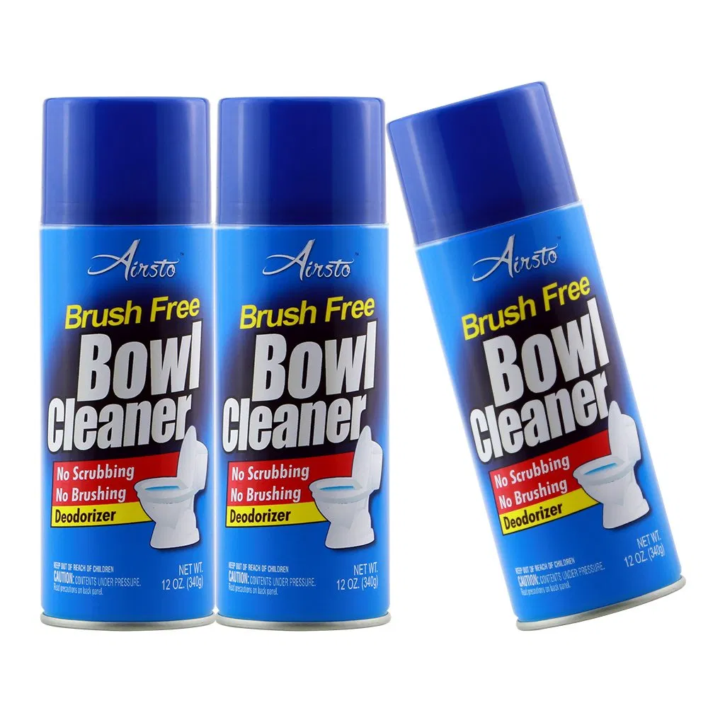13oz Aerosol Bottle Power Oxygen Bathroom Toilet Bowl Cleaner Foam Spray
