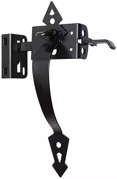 Vintage Rustic Barn Door Handle HD028 High Quality Black Powder Coated Stainless Steel Modern Durability