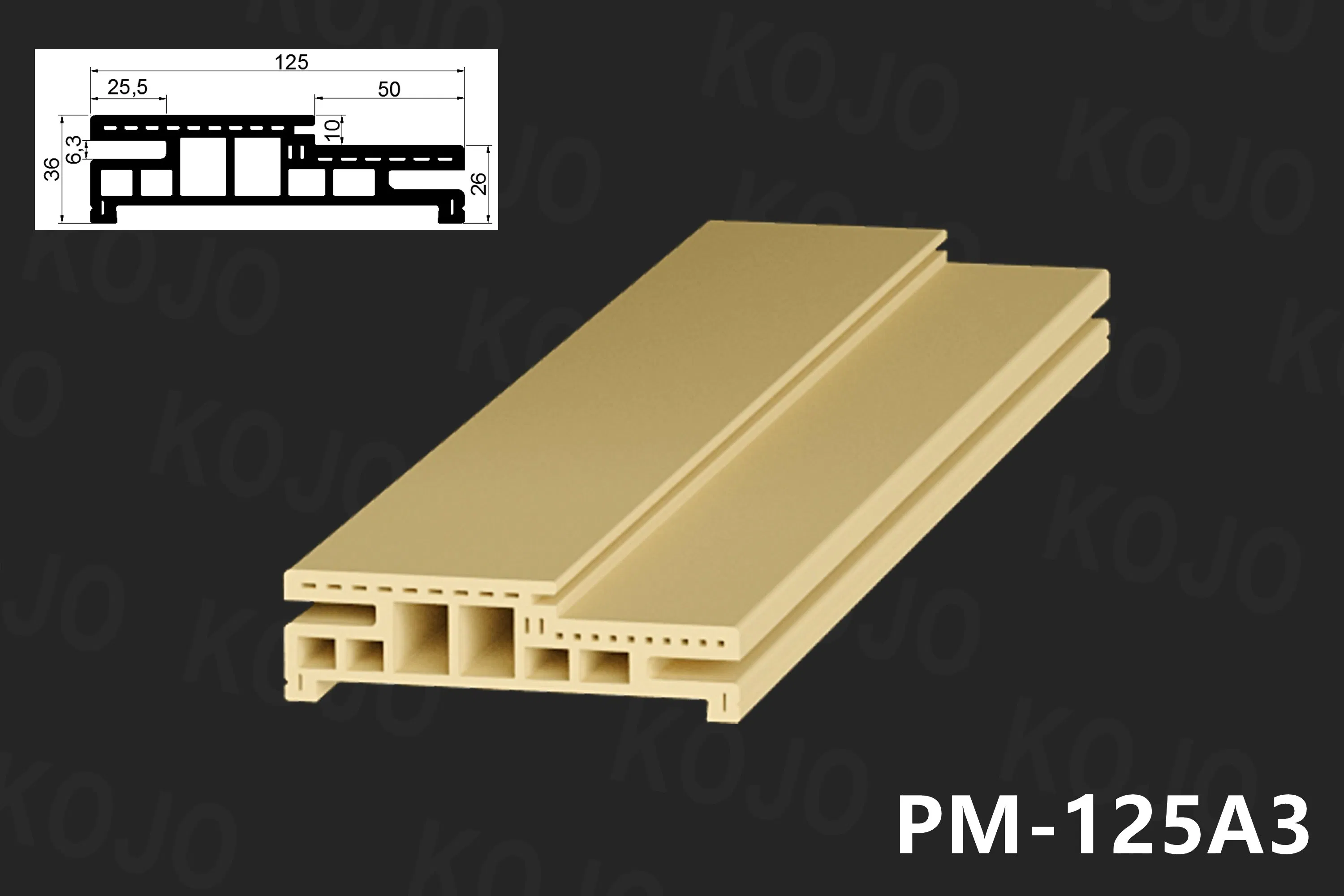 Sleek and Durable WPC Frame for 45mm Thick Doors