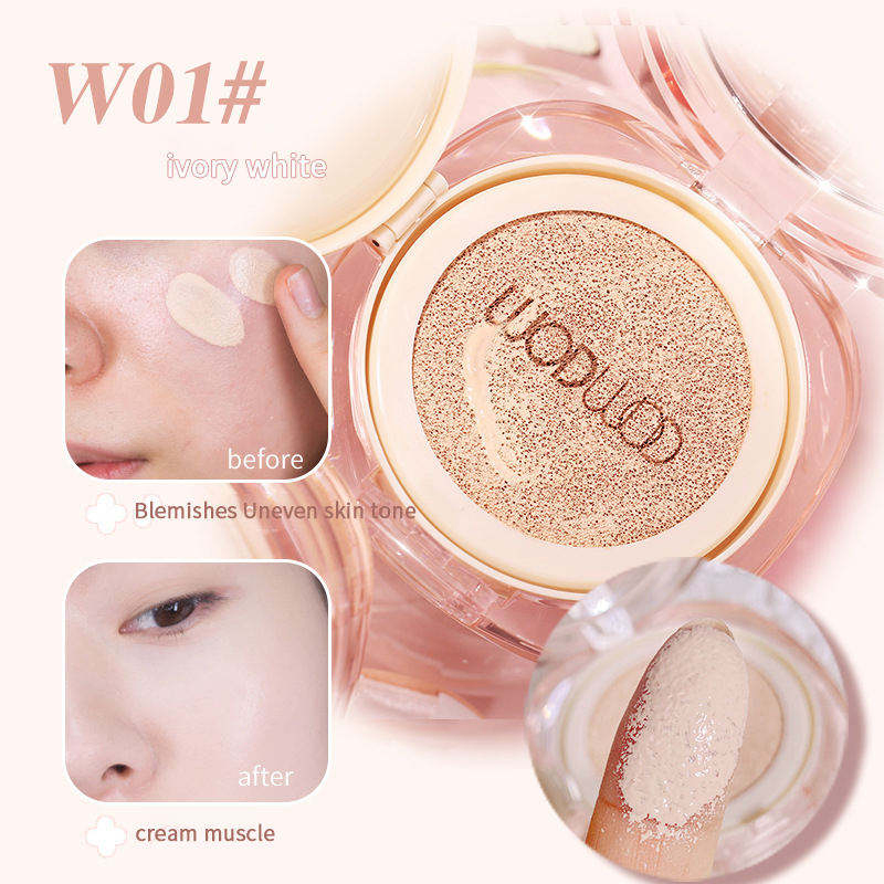 Custom Long Lasting Lightweight Breathable Hydrating Natural Coverage Air Cushion Foundation