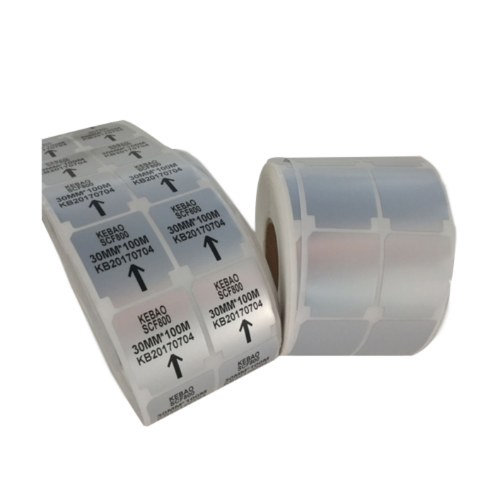Asset Tag Custom Blank Heat Transfer Printing Self Adhesive Polyester Silver Label