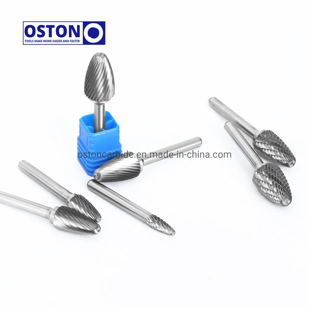 Фреза алюминиевая карбидная F-типа, форма «округлое дерево»