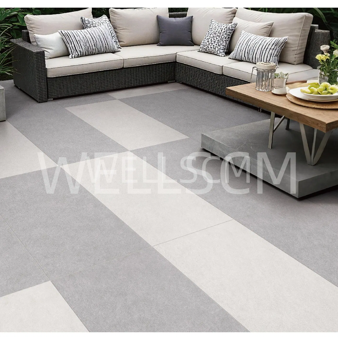 Full Body 60*60 Cm Porcelain Basaltino Top Quality Wholesale Natural Stone Facades 20mm Porcelain Paver Paving Tiles 600*600mm