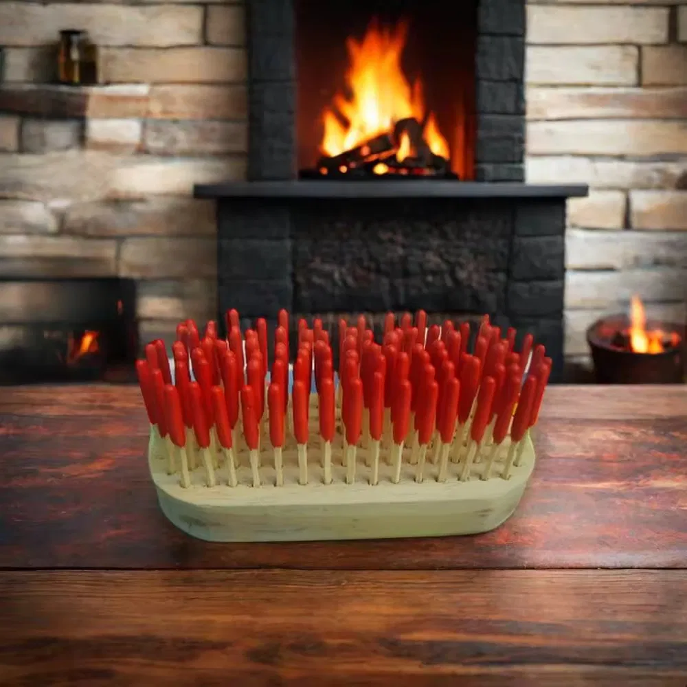 Premium 75mm Windproof Waterproof Wooden Matches for Fireplaces