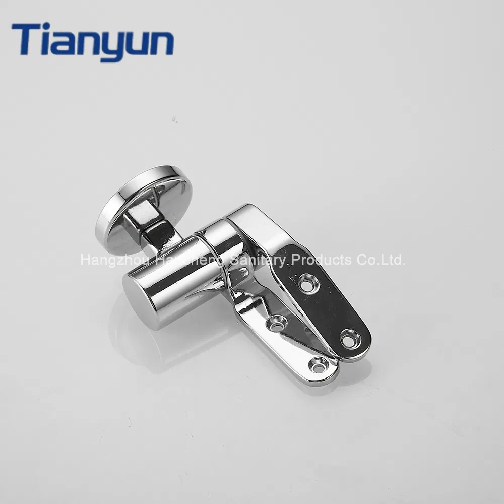 Chromed Zinc Alloy Soft Close Hinge for Toilet Seat with Open Front