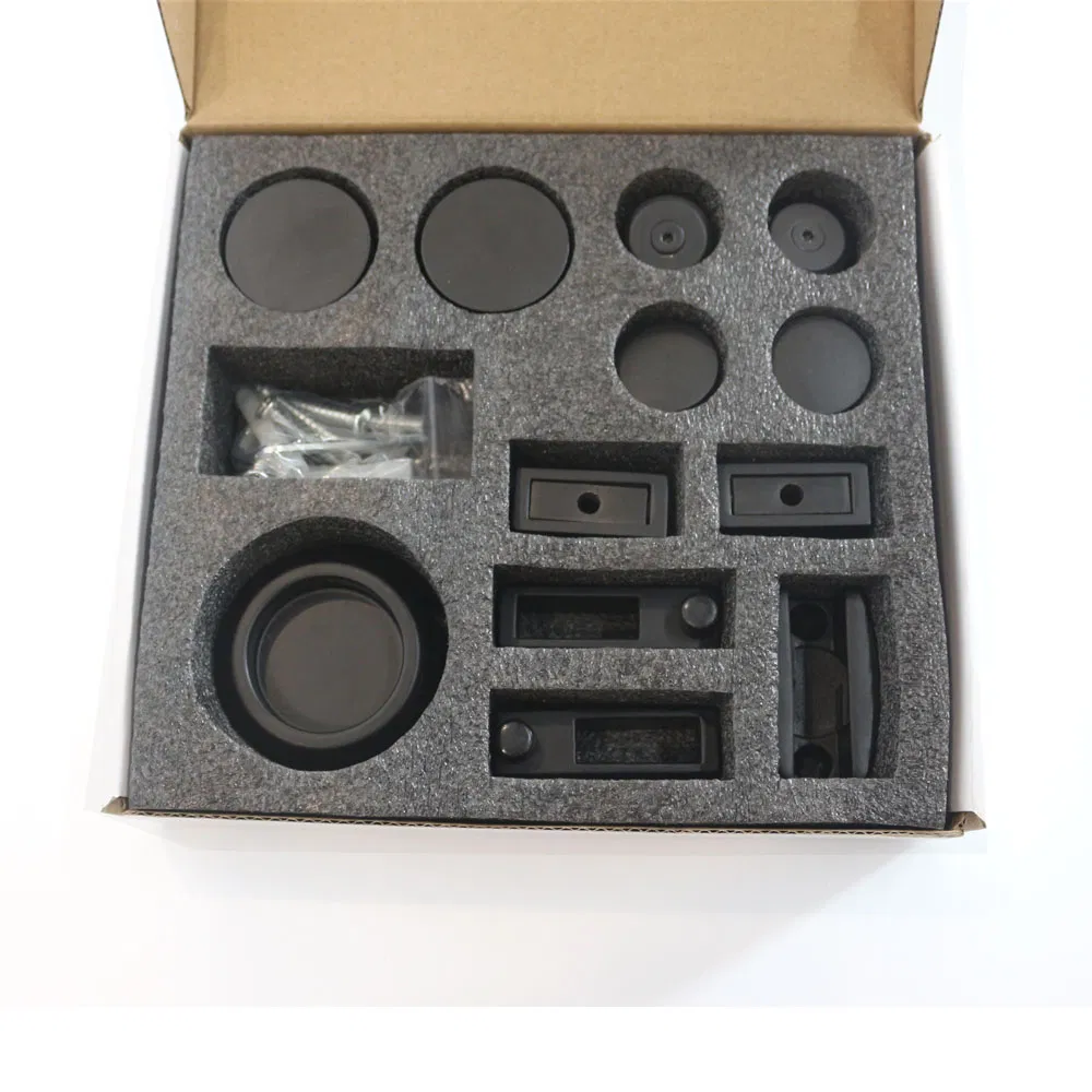 Matt Black Glass Door Slide System Shower Sliding Door Rollers System