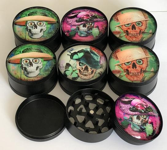 Factory Supply 52mm Diameter Bob Marley Dry Tobacco Smoking Herb Grinder