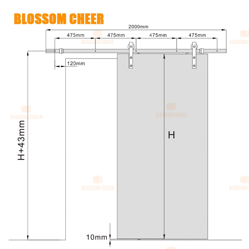 Sliding Wooden and Included Soft Close Classic Barn Door Hardware