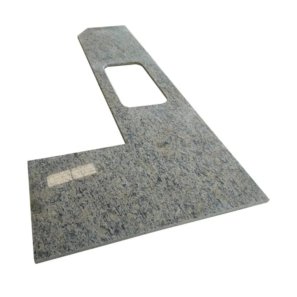 Popular Brazilian Giallo Yellow Granite Stone Colors Countertops for Kitchen