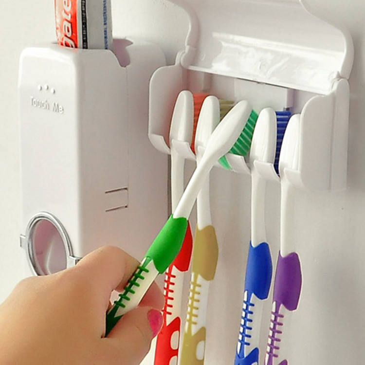 Factory Wholesale Toothbrush Holder Automatic Toothpaste Dispenser
