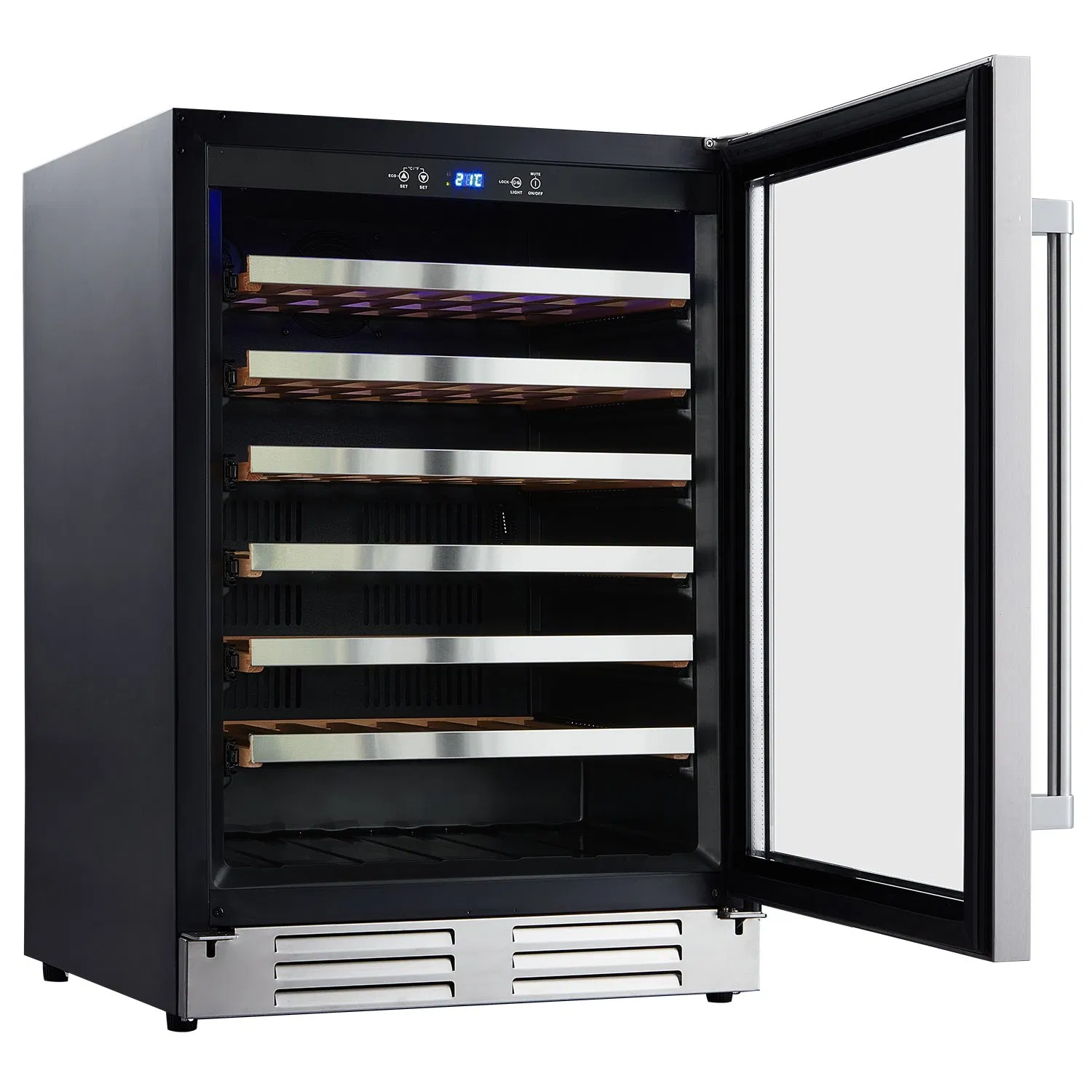 135L 54 Bottles Single Zone Household or Commercial Wine Refrigerator Cooler