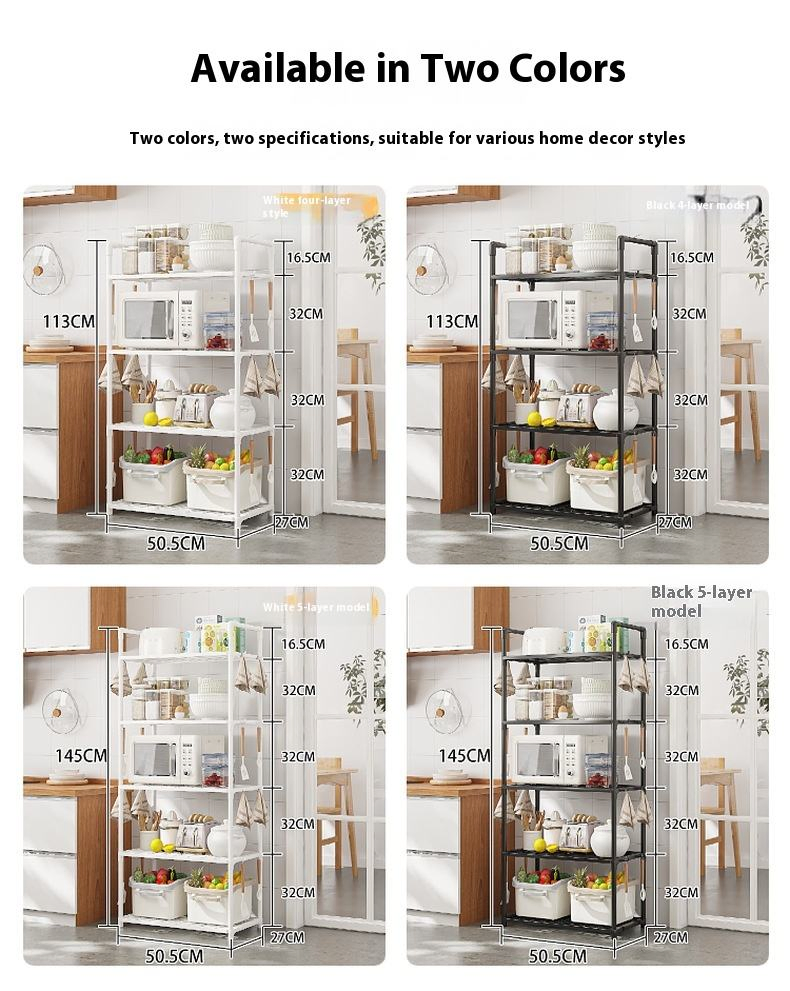 Пластиковая стеллажная система для хранения, 5 ярусов