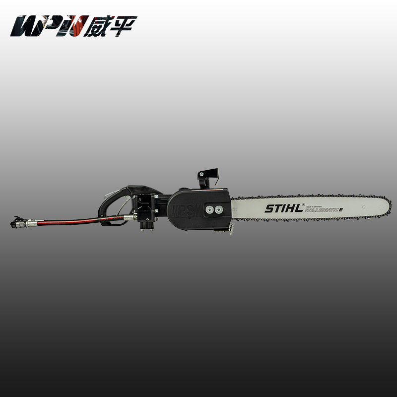 Powerful Portable Hydraulic Wood Chain Saw Cutting Tree, Timber, Branch, Firewood