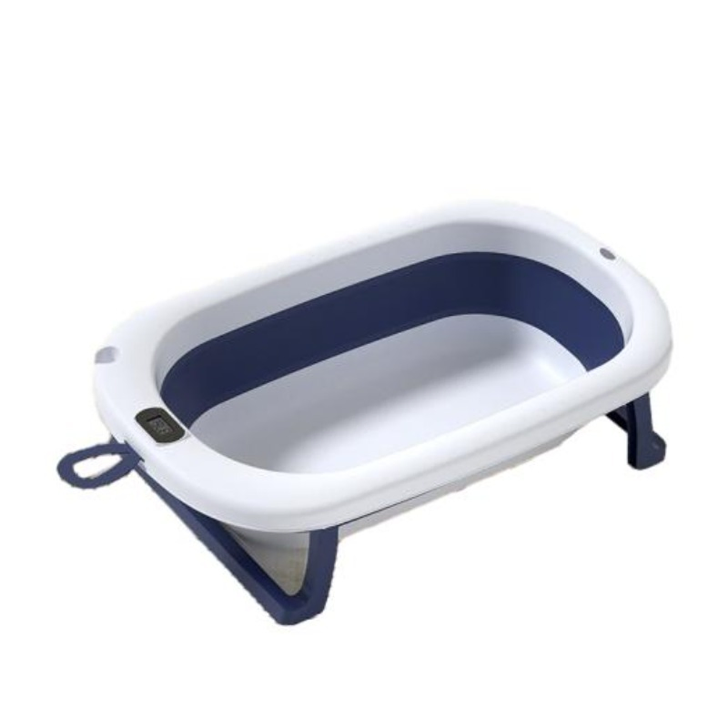 Smart Temperature Sensing Bath Tub Sturdy Pressure-Resistant High-Quality Foldable Eco-Friendly Baby Bathtub