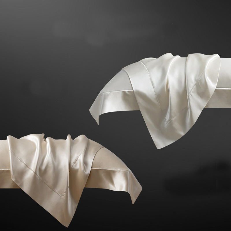 China Factory Plain Color 100% Silk King Size Hot Sale Custom Silk Pillowcase with Custom Box